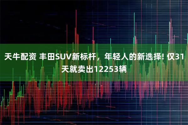 天牛配资 丰田SUV新标杆，年轻人的新选择! 仅31天就卖出12253辆